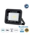 GLOBOSTAR® ATLAS 61410 Προβολέας LED 20W 2500lm 120° AC 220-240V Αδιάβροχο IP67 Ψυχρό Λευκό 6000K - Lumileds SMD Chip - TÜV Rheinland Certified - Μαύρο Ματ - Μ12 x Π2.5 x Υ9.5cm - 5 Χρόνια Εγγύηση